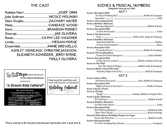 FINAL The Wedding Singer Program Inside
