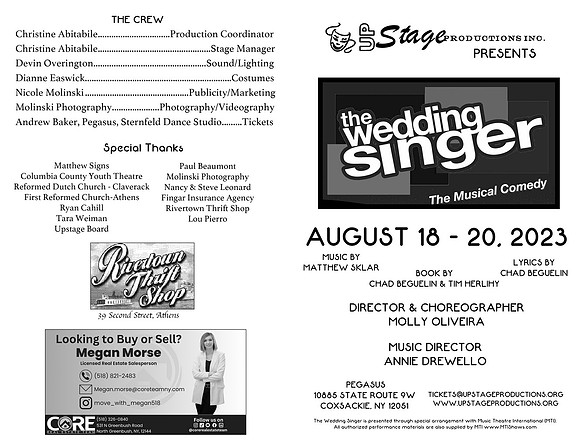 FINAL The Wedding Singer Program Outside